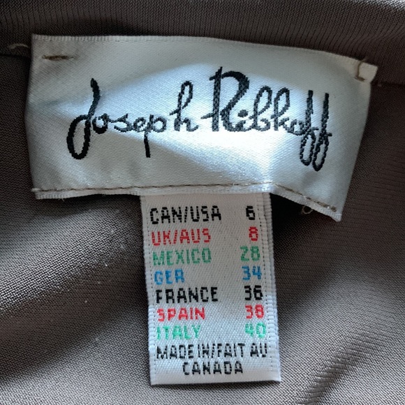 Joseph Ribkoff taupe dress size 6 - Picture 5 of 5